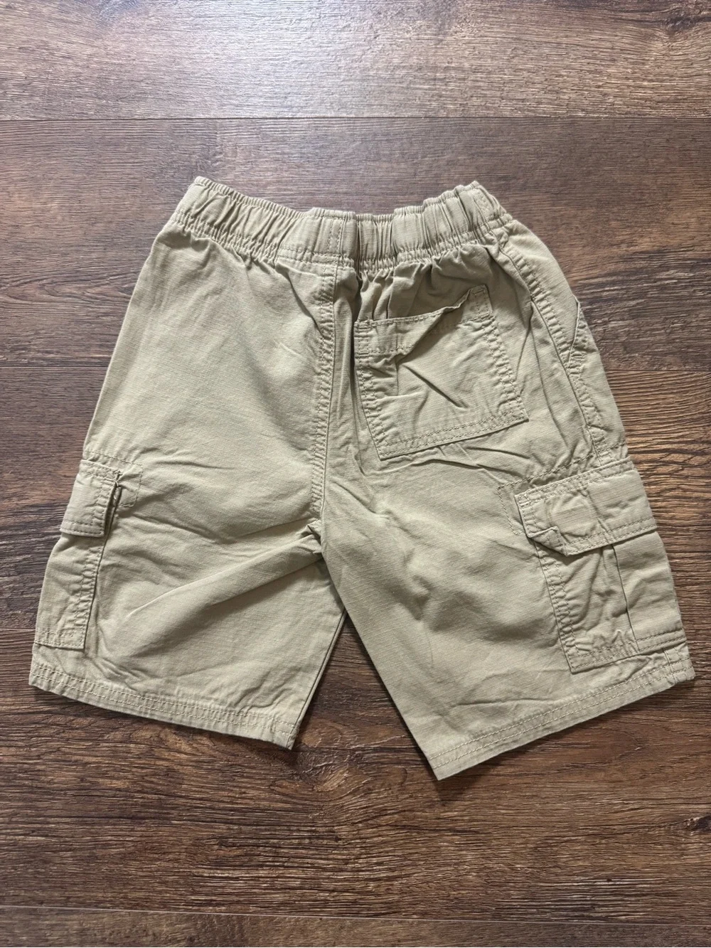 The Children’s Place Boys Cargo Shorts Trio - Navy, Khaki, Tan.